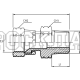 Адаптер  JIC(г) 1.5/8" - NPT(ш) 1.1/4" (Vitillo SPA)