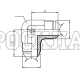 Адаптер 90° JIC(ш) 1.5/16" - JIC(ш) 1.5/16" (Vitillo SPA)