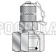 Точка контроля давления M16x1.5 - DKOS(г) M 36x2 (мет.колп.с цеп.) (Mini Press)