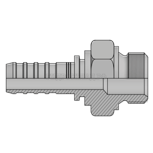 Фитинг BSP (ш) 1/2” DN=10 InterLock (без зачистки)