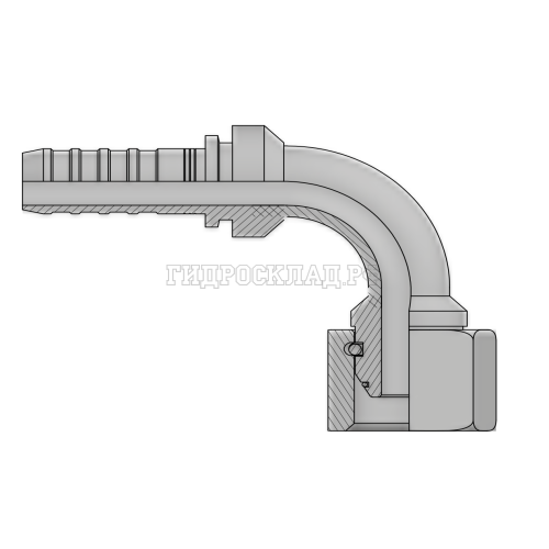 Фитинг BSP (г) 1” DN=20 (90°) InterLock (без зачистки) (thrust-wire nut)