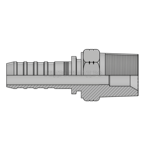 Фитинг NPTF (ш) 1/2” DN=10 InterLock (без зачистки)