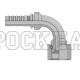 Фитинг JIC (г) 7/8” DN=10 (90°) InterLock (без зачистки) (thrust-wire nut)