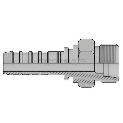 Фитинг DKOS (ш) M24x1.5 DN=12 InterLock (без зачистки)