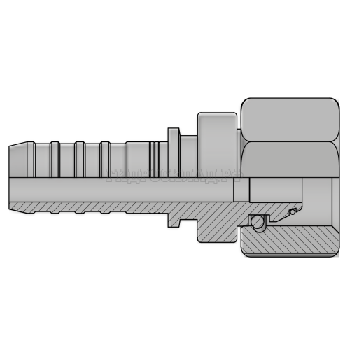 Фитинг DKOS (г) M22x1.5 DN=10 (0°) InterLock (без зачистки) (thrust-wire nut)
