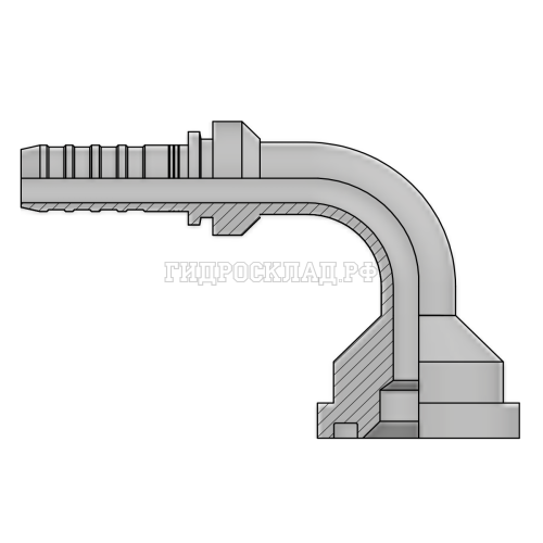 Фитинг SFL D=44.5 DN=25 (90°) InterLock (без зачистки)