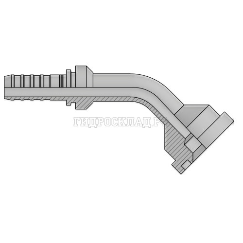 Фитинг SFS D=41.3 DN=12 (45°) InterLock (без зачистки)