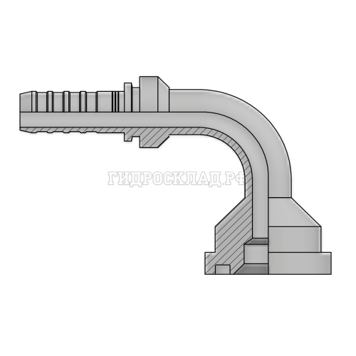 Фитинг SUPERCAT D=47.6 DN=25 (90°) InterLock (без зачистки)