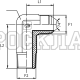 Адаптер 90° JIC(ш) 7/8" - NPT(ш) 3/4" L2=82.5 удлин. (Vitillo SPA)