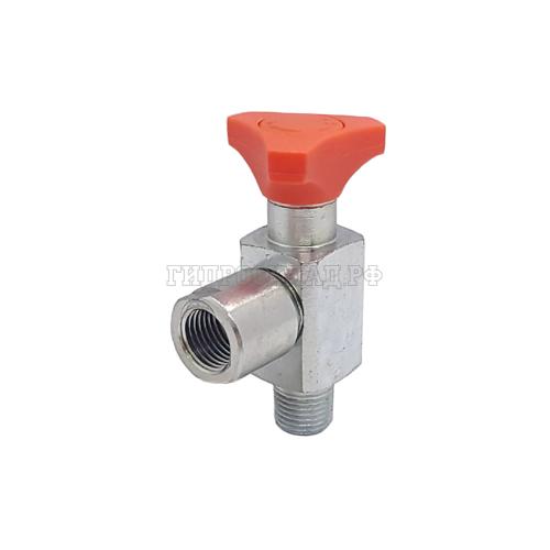 Кран манометра R1/4" (90°) оцинкованный с лого MiniPress (Mini Press)