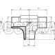 Адаптер тройник JIC(ш) 3/4" - JIC(ш) 3/4" - NPT(ш) 1/2" (Vitillo SPA)