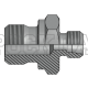 Адаптер ТС P= 8 16x1.5 - BSPP 1/4"(ш) Form B (Vitillo SPA)
