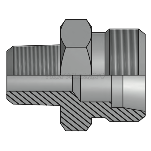 Адаптер ТС P=10 16x1.5 - BSPT 1/8"(ш) (Vitillo SPA)