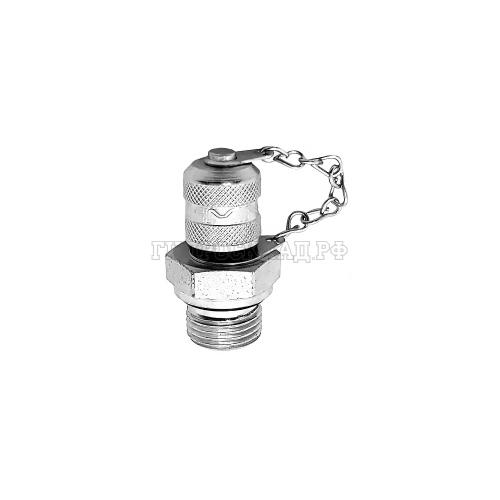 Точка контроля давления M16x2 - BSPP(ш) 1/2" - мет.колп.с цеп. O-Ring type С (Китай)