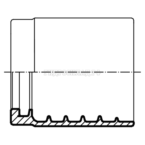 Муфта обжимная 1SN/2SN DN=32 (Китай)