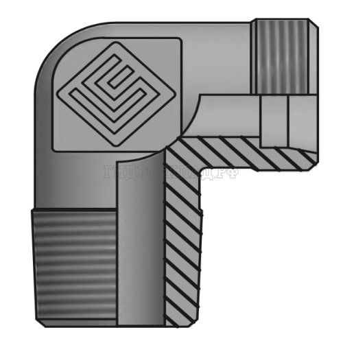 Адаптер ТС 90° P= 8 14x1.5 - MetricT 12x1.5(ш) (Vitillo SPA)