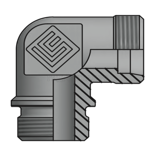 Адаптер ТС 90° P=42 52x2 - Metric 48x2(ш) Form B (Vitillo SPA)