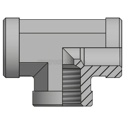 Адаптер тройник NPT(F) 1/4" (Vitillo SPA)