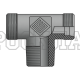 Адаптер ТС тройник P=15 22x1.5 - MetricT 18x1.5(ш) (гориз.) (Vitillo SPA)