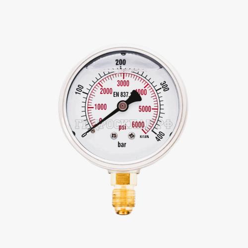 Манометр 63мм 0-400 бар  G1/4 (снизу) (Китай)