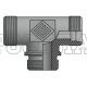 Адаптер ТС тройник P=38 52x2 - BSPP 1.1/2"(ш) Form B (гориз.) (Vitillo SPA)