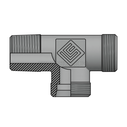 Адаптер ТС тройник P=14 22x1.5 - MetricT 20x1.5(ш) (верт.) (Vitillo SPA)