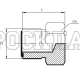 Заглушка ORFS(ш) 1" (Китай)