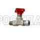 Кран для манометра G1/4"-R1/4"(ш) 180° (Китай)
