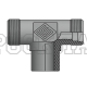 Адаптер ТС тройник P=35 45x2 - PIPE P=35 45x2 (гориз.) (Vitillo SPA)