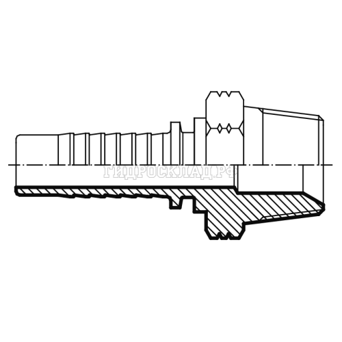 Фитинг NPTF (ш) 3/4" DN=25 S32 (Китай)