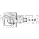 Фитинг BSP(г) 1/8" Ду=3мм (0°) с муфтой (Китай)