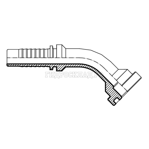 Фланец SFL D=38.1 DN=12 (45°) (Китай)
