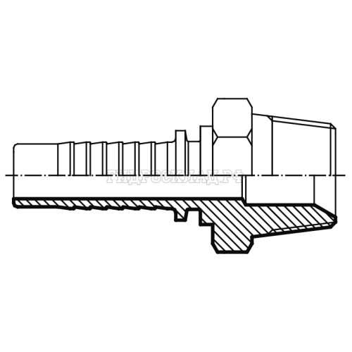 Фитинг BSPT (ш) 1/2" DN=10 (Vitillo SPA)