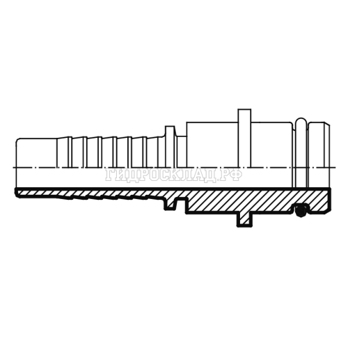 Фитинг моечный под пистолет D=11 DN=08