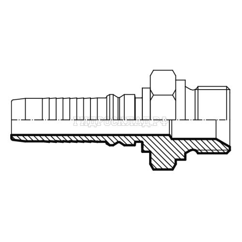 Фитинг DKOS (ш) 30x2 DN=20 InterLock (Vitillo SPA)