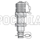 Точка контроля давления M16x2 - Plug-in - мет.колп.с пласт.держ. проходной (Mini Press)
