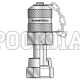 Точка контроля давления M16x2 - ORFS(г) 11/16"-16 - мет.колп.с цеп. (Mini Press)