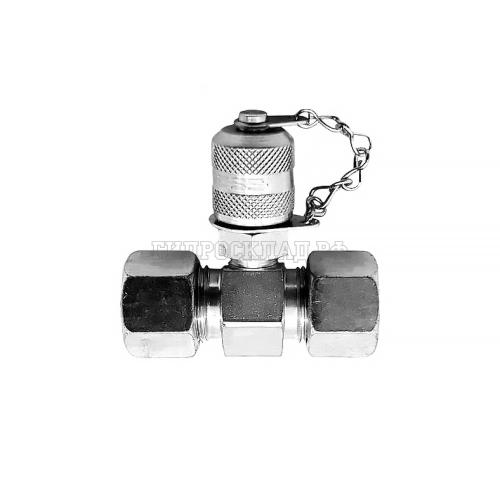 Точка контроля давления M16x2 - трубное соединение P=22 M30x2-M30x2 Series L (мет.колп.с цеп.) (Mini Press)