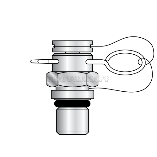 Точка контроля давления Plug-in - Metric(ш) M8x1 - O-Ring Type A (Mini Press)
