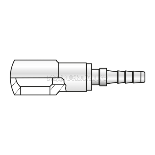 Фитинг BANJO M14X1.5 Ду=4мм (0°) (Mini Press)