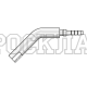 Фитинг BEL/S P=6 Ду=3мм (45°) (Mini Press)