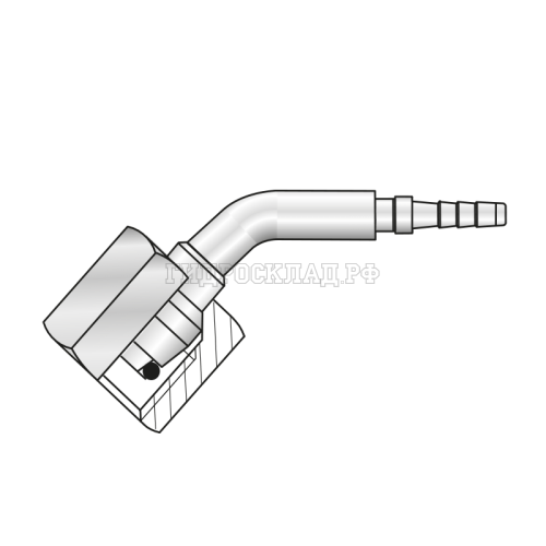 Фитинг DKOL(г) M16x1.5 Ду=3мм (45°) (Mini Press)