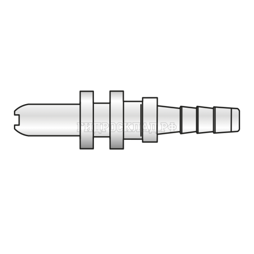 Фитинг Plug-in  Ду=3мм (0°) (Mini Press)
