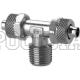 Фитинг с накидной гайкой Тройник P=10/8мм - R1/2 (горизонт.) (Camozzi)