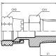 Адаптер  JIC(г) 7/8" - BSPT(ш) 1/2" (Vitillo SPA)