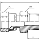 Адаптер  JIC(г) 3/4" - NPT(ш) 1/2" (Vitillo SPA)