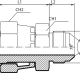 Адаптер ORFS(г) 1.7/16" - JIC(ш) 1.5/16" (Vitillo SPA)