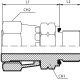 Адаптер ORFS(г) 2" - Metric(ш) 48X2 Form E (Vitillo SPA)