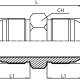 Адаптер  JIC(ш) 1.1/16" -  JIC(ш) 1.1/16" (Vitillo SPA)