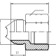 Адаптер  JIC(ш) 7/8" - NPT(F) 1/2" (Vitillo SPA)